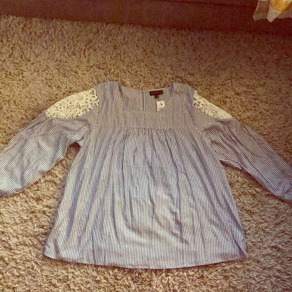 Blue and white stripe tunic!